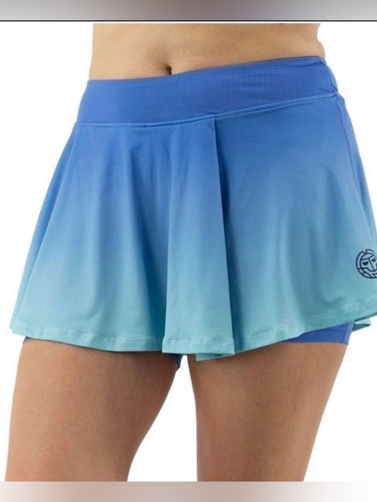 Bidi Badu Dresses & Skirts - Bidi Badu Colortwist Printed Wavy Lightweight Tennis Skort Blue Hombre Size XL